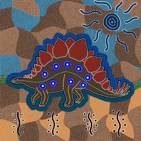 The Cabbages of Doom: Aboriginal-style stegosaurus