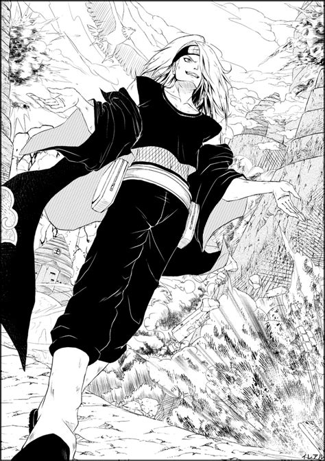 DEIDARA Blowing up Iwagakure +Noise Manga Patterns by Kaoyux on DeviantArt