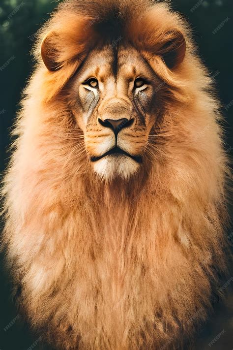 Premium Photo | A lion's mane is shown in this illustration.