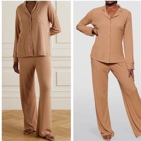 skims intimates sleepwear skims soft lounge sleep set camel