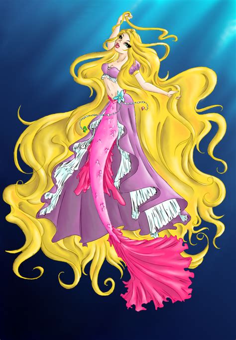 Rapunzel the Mermaid by Ebsie on DeviantArt