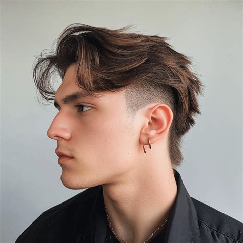 stunning middle part hairstyles  man   beardlong
