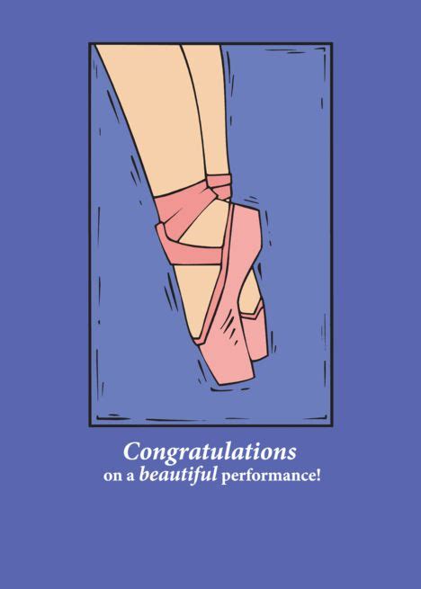 Congratulations on a Beautiful Dance Performance, Ballet Dancer card # ...