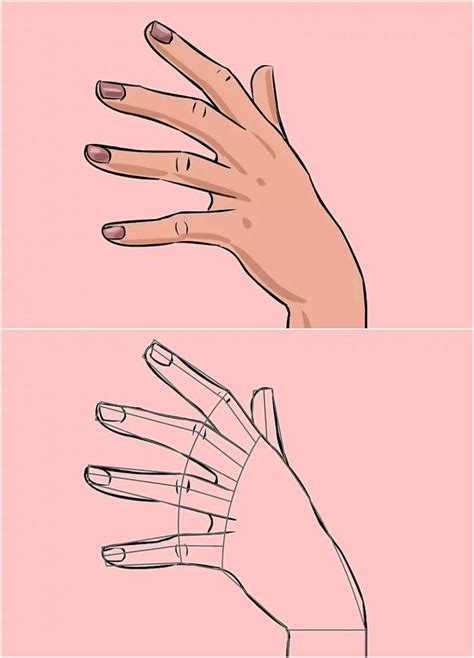 Hand Side View Drawing
