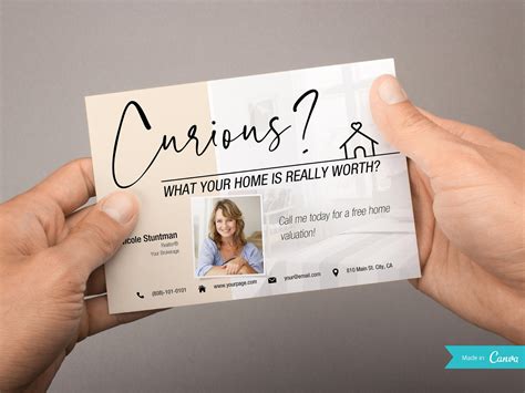 Home Value Postcard L Real Estate Postcard L Realtor Farming Postcard L