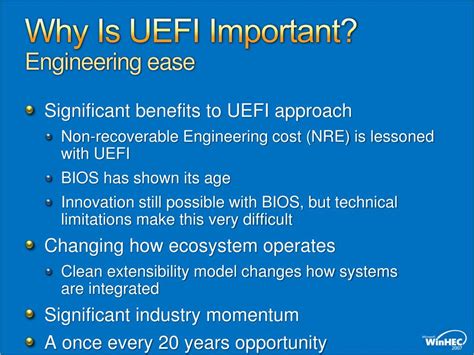 PPT - Unified Extensible Firmware Interface (UEFI) Implementation ...