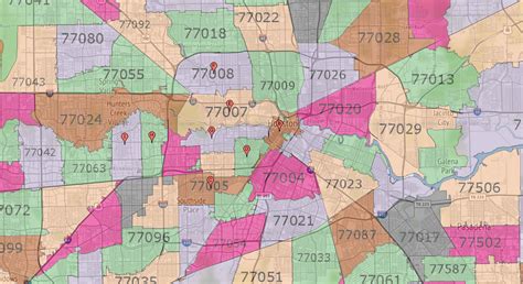 Houston Zip Code Maps | Ameritex Houston Movers