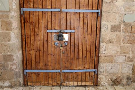 October 29, 2018. Doors in the cities of Israel. Part of the interior ...