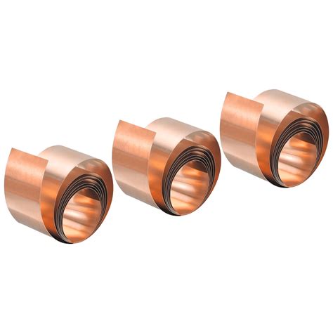 Uxcell Copper Thin Foil Roll Sheet, 0.1x30x1000mm Pure Copper Foil
