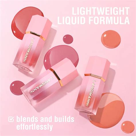 6 Colors Watercolor Liquid Blush Makeup Korean Make Up Highlight