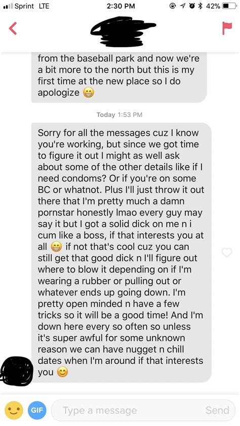 This “porn star” showed up in my Tinder messages : r/ihavesex