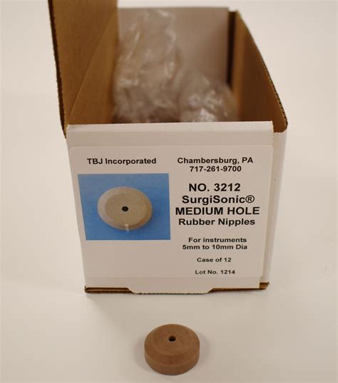 No. 3212 - Rubber Nipple-Medium Hole / Latex Free - TBJ Incorporated