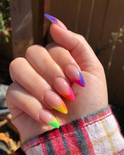 Ombre Rainbow Nails