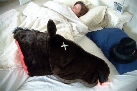 Severed Horse Head Pillow