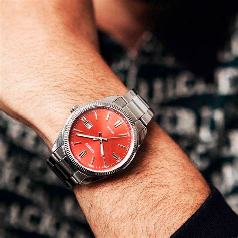 Casio Watch MTP-1302PD-4AVEF Collection Classic Red