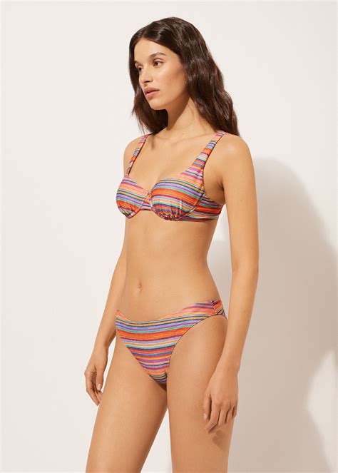 Top de Biquíni Balconette Colorful Stripes - Balconette - Calzedonia