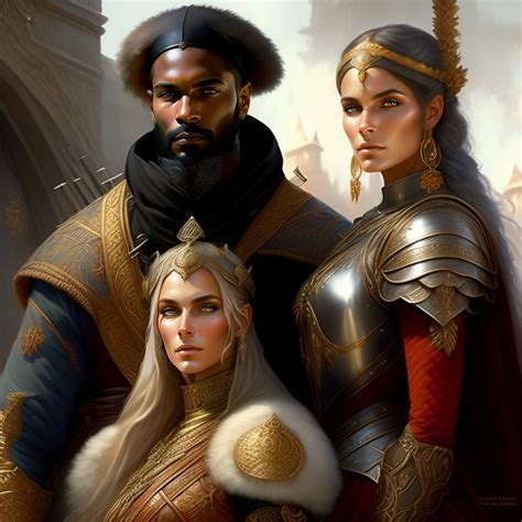 Lexica - Medieval soldier's family, concept art, intricate details