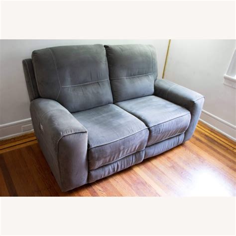 Dual power Reclining Loveseat with 2 USB ports - AptDeco