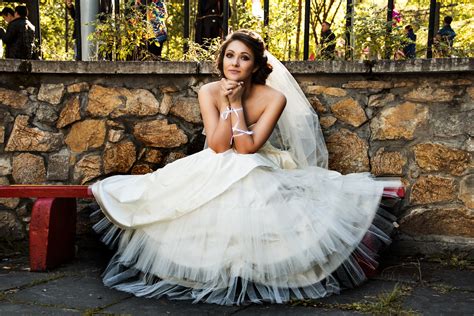 beautiful-bride-with-white-wedding-dress image - Free stock photo