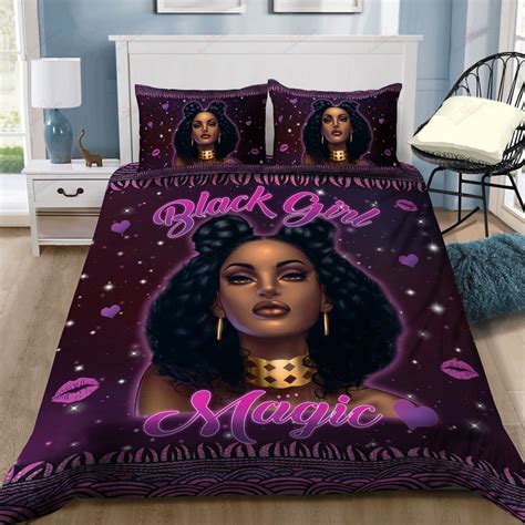 Black Girl Magic Duvet Cover Bedding Set - Metal Pigeon