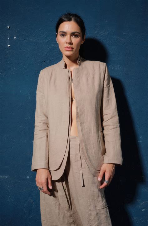 blazer linen women