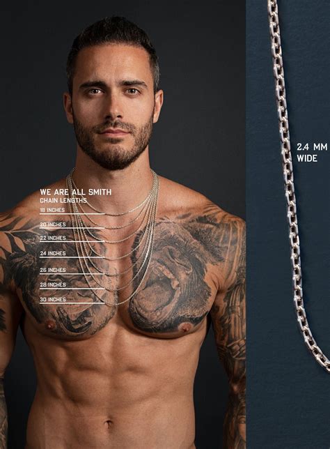 Sterling Silver Chain Necklace for Men - .925 Sterling Silver Men's