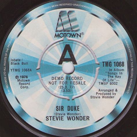 Stevie Wonder - Sir Duke (1977, Vinyl) | Discogs
