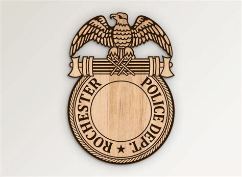 Rochester New York Police Badge SVG City Police Department Officer
