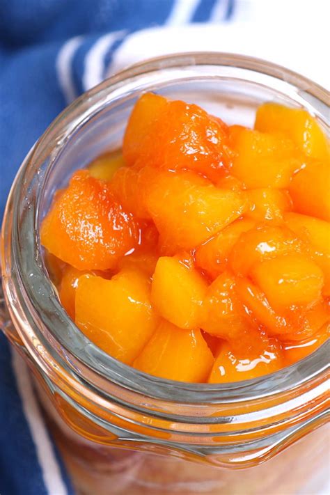 Simple Peach Compote (Peach Sauce + VIDEO)