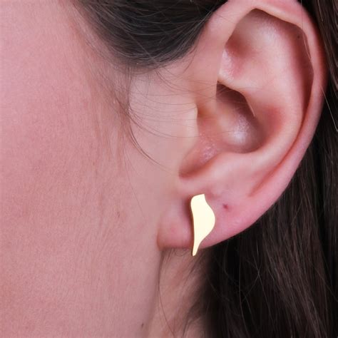 Gold Bird Earrings - Etsy