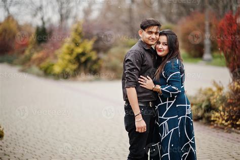 Love story of indian couple posed outdoor. 10416694 Stock Photo at Vecteezy