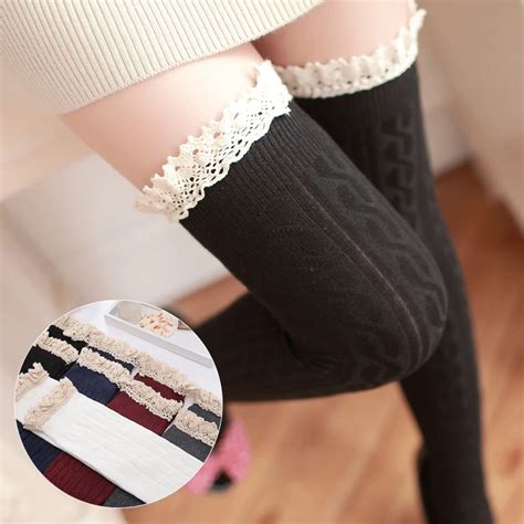 Женские кружевные чулки, цвета и размеры в ассортименте | AliExpress