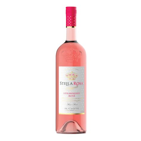 Stella Rosa Strawberry Rose Semi-Sweet Rose Wine, 1.5L Glass Bottle