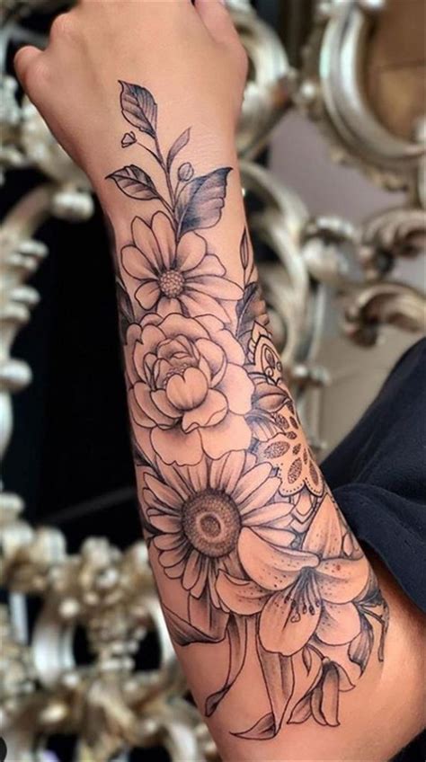 50 Fabulous flower tattoo design in right tattoo placement ideas for ...