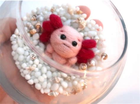 Felted Axolotl by marshtheminimaker on DeviantArt