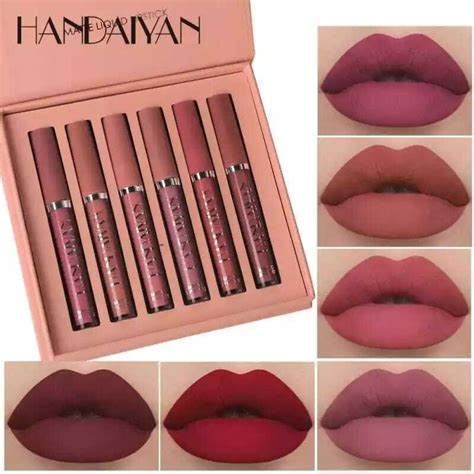 HANDAIYAN Matte Lipstick Set- 6 Colors - BD Amajan Shop