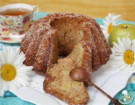 Шарлотка на кефире из цельнозерновой муки