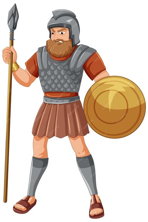 Golia un personaggio dei cartoni animati della storia biblica religiosa ...