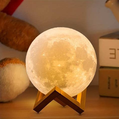 Rotating Moon Atmosphere Night Light, Sleeping Light For Bedroom ...