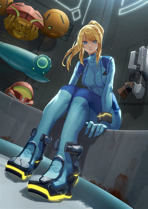 Realistic Samus art from Luis Nieves, Sr. character artist at The