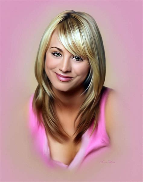 Kaley Cuoco painted by Ebn Misr www.facebook.com/Ebn.Misr.gallery