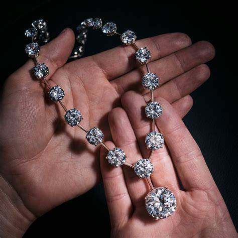 Making a 100ct diamond necklace | Making a necklace using 100ct of