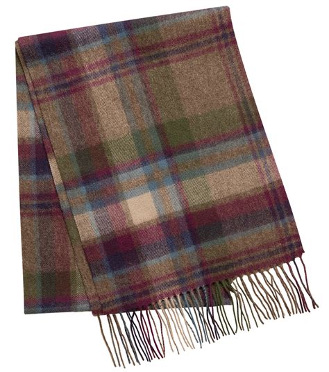 Tartan Checked Wool Scarf - Hoggs of Fife