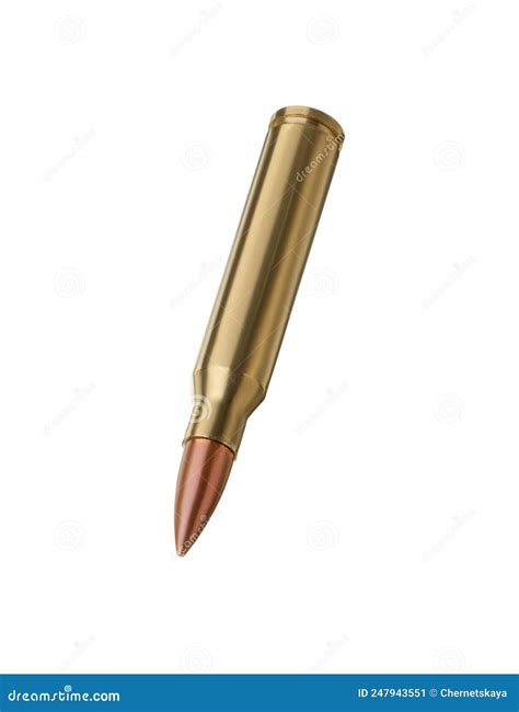 bullet isolated  white firearm ammunition stock image image