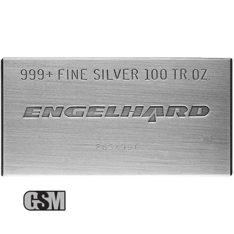 100 oz Engelhard Silver Bar