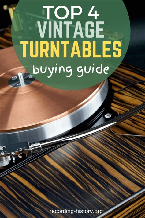 The 4 Best Vintage Turntables (Reviews & Buying Guide) For 2022