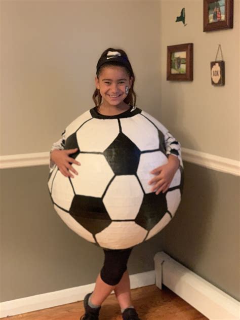 DIY Soccer Ball Costume | Soccer player halloween costume, Football ...