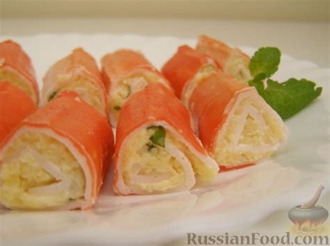 Блюда из крабовых палочек, рецепты на RussianFood.com: 919 рецептов ...