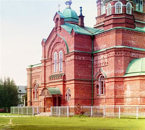 Летний собор Леушинского монастыря. Леушина, Российская Империя, 1909 ...