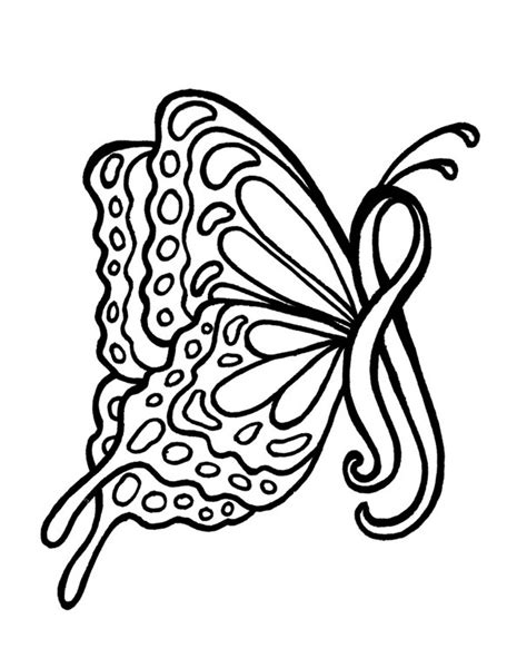 Breast Cancer Ribbon Coloring Sheet - ClipArt Best